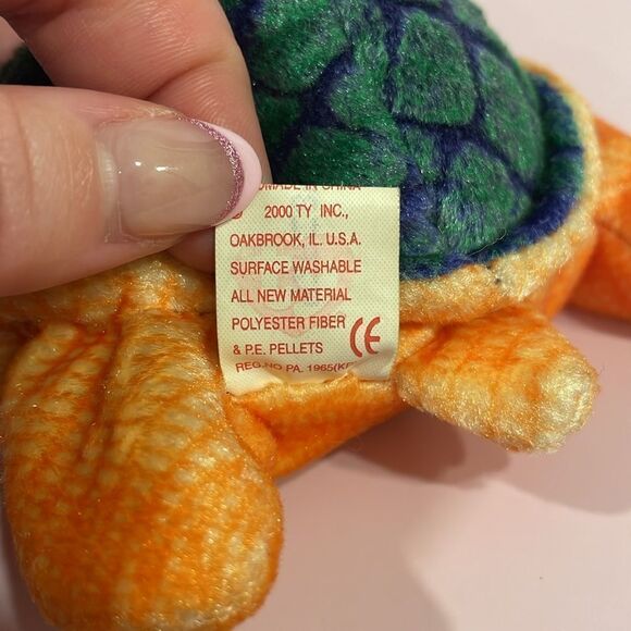 Vintage Peekaboo the Turtle 2000 Ty Beanie Baby 6.5” Excellent Used Condition - Picture 7 of 7